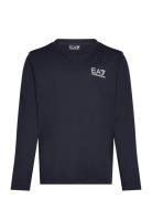 T-Shirt Tops T-shirts Long-sleeved T-shirts Navy EA7