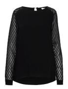 Objzoe L/S Top Tops T-shirts & Tops Long-sleeved Black Object