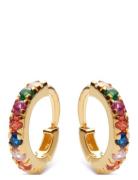 Nubia Color Earring Accessories Jewellery Earrings Hoops Gold Maaneste...