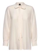 Bryon2_Thursday Tops Blouses Long-sleeved Cream BOSS