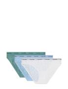Bikini 3Pk Alushousut Brief Tangat Blue Calvin Klein