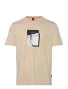 Te_Brokenice Tops T-shirts Short-sleeved Beige BOSS