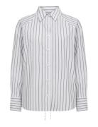 Sc-Valentina Tops Shirts Long-sleeved White Soyaconcept