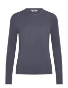 Srfenja O-Neck Top Tops T-shirts & Tops Long-sleeved Navy Soft Rebels