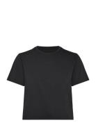Borg Cropped T-Shirt Tops T-shirts & Tops Short-sleeved Black Björn Bo...