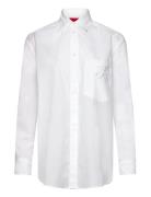 Ejailo Tops Shirts Long-sleeved White HUGO