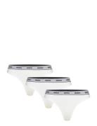 Triplet Thong Stripe Stringit Alusvaatteet White HUGO