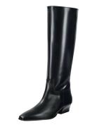 Bassotte Long Shaft Boot Korkeavartiset Saapikkaat Black GANT