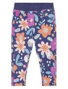 Fleece Trousers Floral Bottoms Leggings Purple Boboli