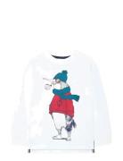 Knit T-Shirt Tops T-shirts Long-sleeved T-shirts White Boboli
