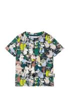 Klassträff T-Shirt Tops T-shirts Short-sleeved Green MUMIN