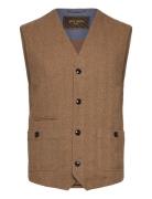 Mmgconor Herringb Waistcoat Puvun Liivi Brown Mos Mosh Gallery