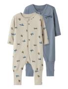 Nbmnightsuit 2P Zip Ff Airplane Noos Pyjama Sie Jumpsuit Haalari Blue ...
