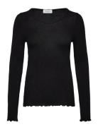 Rwburlington Wool Ls O-Neck T-Shirt Tops T-shirts & Tops Long-sleeved ...