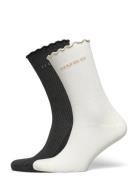 2P Rs Lettuce Cc W Lingerie Socks Regular Socks Multi/patterned HUGO