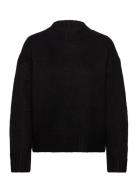 Rwtulip Wool Blend Ls Turtleneck Pl Tops Knitwear Jumpers Black Rosemu...
