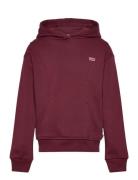 Po-Pull-Over Hoody Tops Sweat-shirts & Hoodies Hoodies Red Levi's