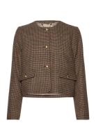 Barbour Corina Collarless Tailored Jacket Villakangastakki Brown Barbo...