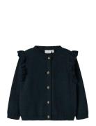 Nmfabinne Ls Knit Card Noos Tops Knitwear Cardigans Navy Name It