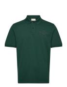 Reg Tonal Shield Ss Polo Tops Polos Short-sleeved Green GANT