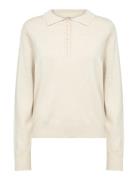 Sc-Dollie Tops Knitwear Jumpers Cream Soyaconcept