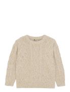 Knitted Sweater Cable Tops Knitwear Pullovers Cream Daily 7