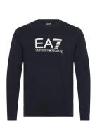 T-Shirt Tops T-shirts Long-sleeved Navy EA7