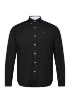Oxford Stretch Plain L/S Tops Shirts Casual Black Clean Cut Copenhagen