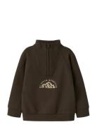 Nmmobie Ls Nreg Sweat Bru Tops Sweat-shirts & Hoodies Sweat-shirts Bro...