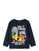 Nmmstern Pokemon Ls Nreg Top Sky Tops T-shirts Long-sleeved T-shirts N...