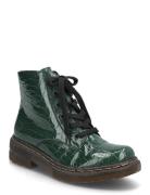 78240 Shoes Boots Ankle Boots Laced Boots Green Rieker