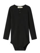 Body Ls Bodies Long-sleeved Black MarMar Copenhagen