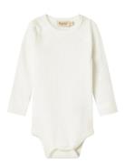 Plain Body Ls Bodies Long-sleeved White MarMar Copenhagen