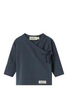 Tut Wrap Ls Tops T-shirts Long-sleeved T-shirts Blue MarMar Copenhagen