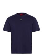 Dalile Designers T-shirts Short-sleeved Navy HUGO