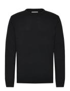 O Neck Recycled Yarn Knit Tops Knitwear Round Necks Black Lindbergh