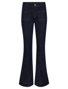 Ivy-Ann Charlotte Jeans Wash Rinse Bottoms Jeans Flares Navy IVY Copen...