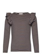 Tnpriscilla L_S Rib Tee Tops T-shirts Long-sleeved T-shirts Navy The N...