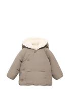 Padded Anorak With Fur-Effect Interior Toppatakki Beige Mango