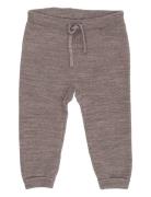 Merino Baby Leggings In Garter Stitch Bottoms Sweatpants Brown Copenha...