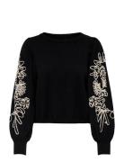 Onlmagnolia Ls Detail Pullover Knt Tops Knitwear Jumpers Black ONLY