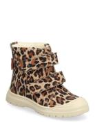 Boots - Flat - With Velcro Talvikengät Tarroilla Multi/patterned ANGUL...