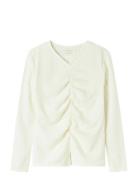 Nkfodny Ls Slim Top Tops T-shirts Long-sleeved T-shirts White Name It