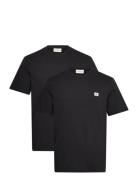 Ss Badge Tee 2Pk Tops T-shirts Short-sleeved Black Calvin Klein Jeans