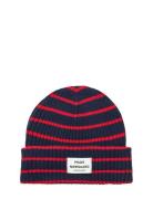 Yota Anju Stripe Beanie Accessories Headwear Beanies Red Mads Nørgaard
