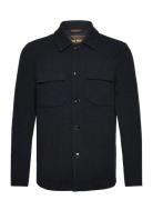 Mmgaustin Knit Overshirt Tops Overshirts Navy Mos Mosh Gallery