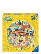 Sponge Bob 500P Round Toys Puzzles And Games Puzzles Classic Puzzles Y...