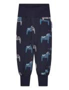 Bamboo Baby Pants Navy Dala Horse Bottoms Trousers Navy Geggamoja