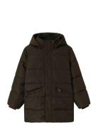 Nkfmedow03 Puffer Jacket Long Fo Toppatakki Brown Name It