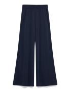 Mschjazlyn Lynette Pants Bottoms Trousers Wide Leg Navy MSCH Copenhage...